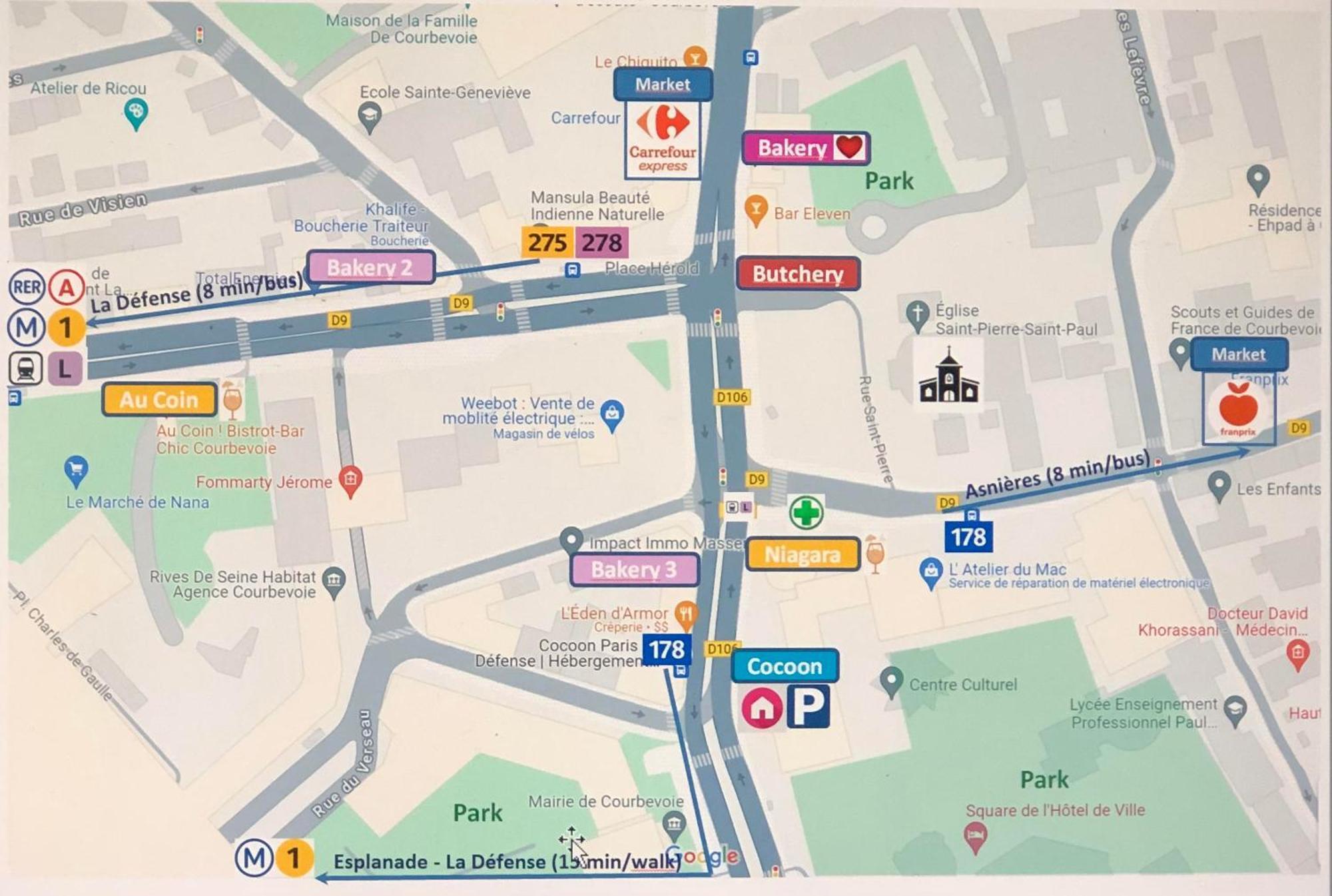 Cocoon Paris La Defense Apartment Курбьовоа Екстериор снимка